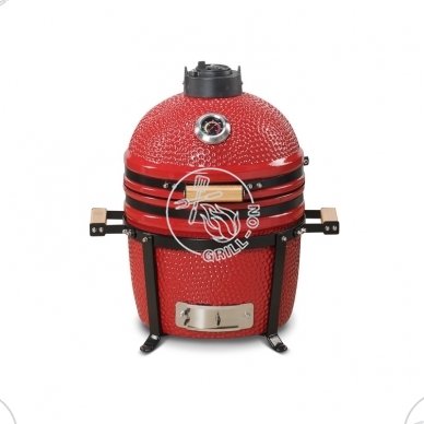 Kamado Bono Minimo (raudonas) + termometras ThermoPro TP18 dovanų + NEMOKAMAS PRISTATYMAS - AKCIJA! 3