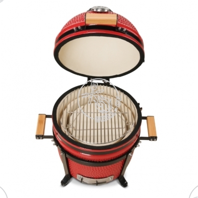 Kamado Bono Minimo (raudonas) + termometras ThermoPro TP18 dovanų + NEMOKAMAS PRISTATYMAS - AKCIJA! 4