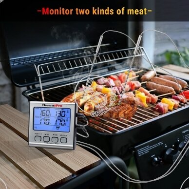 ThermoPro TP17 skaitmeninis mėsos kepimo BBQ elektroninis termometras 5